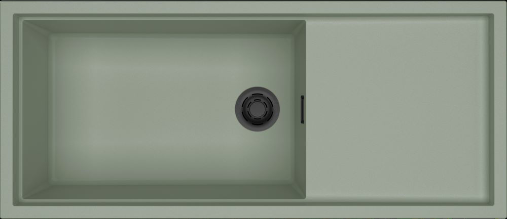 Obrazek Zlewozmywak SINTESI 510 K82 + czarny odpływ