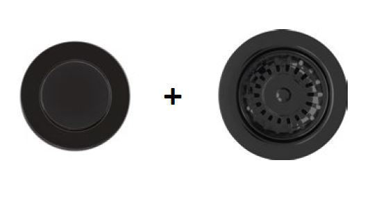Obrazek Korek automatyczny PUSH CONTROL czarny z przelewem